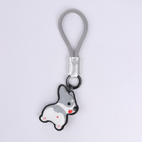Porte-clés Chien Coloré Tendance en PU, Créatif et Adorable, Idéal pour un Cadeau - Grande Vente
