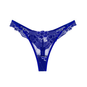 <strong>Women's</strong> Sexy Floral Nylon Underwear Breathable Low Waist Cross Panties with V Back Lace <strong>Tanga</strong> Thong Wholesale <strong>Briefs</strong> - Product Image 6