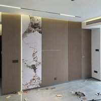 Placage de bois de charbon de bambou imprimé HD Texture de marbre moderne Feuille de panneau de PVC Panneaux muraux TV intérieurs étanches Matériau WPC