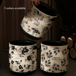 Nuovo Design originale portatile PP 12L grande capacità doppio strato rotondo <span class=keywords><strong>bidone</strong></span> della spazzatura della cucina - Product Image 3