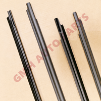 Joint d'étanchéité de vitre de porte gauche et droite noir et chromé pour Toyota Ractis 1ère génération 2005-2010 (SCP100, NCP10) # ) OE #   6816052140