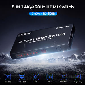 Conmutador HDMI SYONG 5 en 1 con IR, Conmutación Automática y Manual, 4K60Hz <span class=keywords><strong>HDR</strong></span> HDMI 2.0, Color Profundo de 36 bits con LED para TV, PC, Monitor - Product Image 6