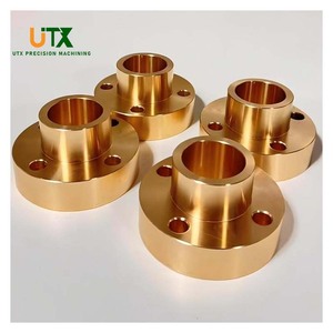 ปลอกทองแดงหน้าแปลน SAE430B ปรับแต่งได้แขนทองแดงกลึงทนต่อการสึกหรอสำหรับใช้ในอุตสาหกรรม
