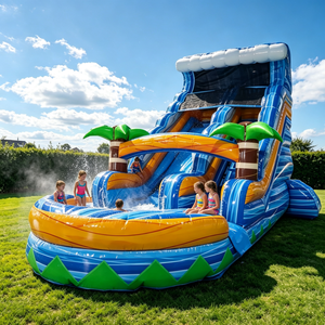 <span class=keywords><strong>Castillo</strong></span> Inflable con Tobogán de Agua, Piscina Infantil, Parque de Diversiones al Aire Libre, Diversión para Jardín de Infancia, Fiesta de Verano - Product Image 5