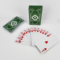 Cartes de poker personnalisées écologiques en papier couché, impression sur mesure, vente en gros de cartes à jouer en papier cartonné