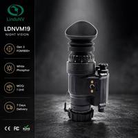 Monoculaire de vision nocturne LDNVM19 PVS-14 Type Gen 3 FOM1800+ à phosphore blanc pour faible luminosité avec contrôle manuel du gain
