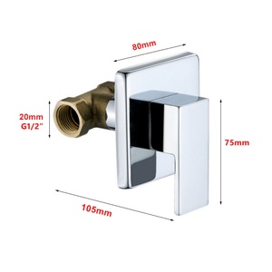 Accesorios para Grifo de Ducha de Baño con Agua Fría y Caliente, Válvula de Control de Ducha Empotrada de un Solo Grifo, Montada en la Pared, G1/2 - Product Image 3
