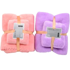 Beste Prijs Groothandel Luxe Microfiber Badkamer Badhanddoek Sets Zacht