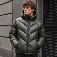 Veste matelassée à capuche pour homme de haute qualité, streetwear, impression changeante de couleur activée par l'eau, imperméable, veste matelassée personnalisée pour homme