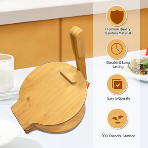 YOULIKE, herramienta de prensado de masa multifunción de 10 pulgadas de grado alimenticio, prensa de bambú, prensa de tortilla - Product Image 6