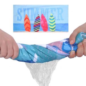 Serviette de plage promotionnelle 2026 personnalisée avec impression sur mesure, double face, en microfibre ultra-fine - Product Image 3