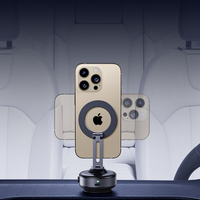 Support de téléphone magnétique rotatif à 360 degrés, extensible, mains libres, ABS, pour bureau, voiture, salle de sport, miroir, douche, montage mobile