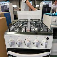 Cuisinière 4 Feux avec Four à Gaz et Four à Pizza, Combinaison Professionnelle Électrique pour Restaurant, Armoire, Cuisine Industrielle et Table de Cuisson