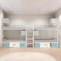Litera Moderna Ajustable con Escalera Cuatro en Uno y Función de Almacenamiento, Estructura Reforzada y Engrosada para Dormitorios/Apartamentos