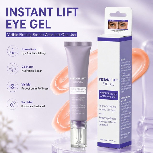 Instant Lift Eye Cream Collagen Eye Brightening Moisturizer Hydrating Under Eye Care for Dark Circles Dryness Eye Skin Care