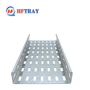 Customized Industrial 50mm 100mm Hot Dip Galvanized Heavy Duty Perforated <b>Cable</b> <b>Management</b> Tray with Powder Coating - Product Image 1