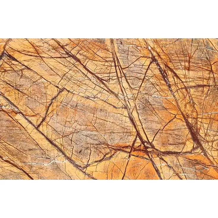 天然石研磨熱帯雨林ゴールデン大理石スラブカウンタートップテーブルトップ壁パネル家の装飾用