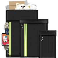Sac Faraday pour clés de voiture RFID YHX, ignifuge, étanche, bloqueur de signal, porte-documents, enveloppe antivol, coffre-fort pour bureau et maison, argent liquide