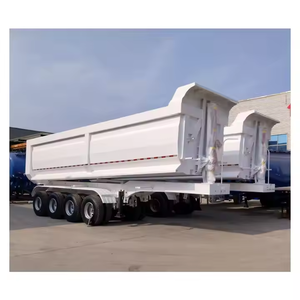 Semirremolque Profesional Estable de Acero con Plataforma Basculante en Forma de U, 80t, 3 Ejes, para Logística de Carga Pesada de Larga Distancia - Product Image 6