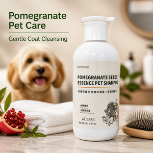 Champú para Perros con Semillas <span class=keywords><strong>de</strong></span> <span class=keywords><strong>Granada</strong></span> ZouRunAn, Marca Privada OEM, Etiqueta Personalizada, 500 ml, 16.9 fl oz, Fabricante Mayorista - Product Image 6