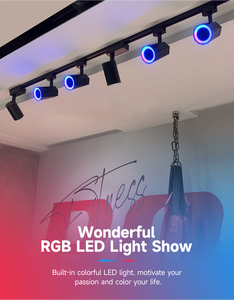 Parça raylar RGB ışık 12W ray lambası <span class=keywords><strong>2</strong></span> kablolu <span class=keywords><strong>3</strong></span> kablolu 4 kablolu parça raylar için hoparlör dükkanı odası açık - Product Image 6