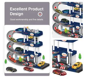 2023 giocattoli per interni popolari Design a spirale creativo City <span class=keywords><strong>Garage</strong></span> Tracks <span class=keywords><strong>Car</strong></span> Park Toy - Product Image 3