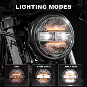 Phare LED de moto de 5.75 pouces de <span class=keywords><strong>prix</strong></span> usine avec l'indication de clignotant pour <span class=keywords><strong>Harley</strong></span> <span class=keywords><strong>Davidson</strong></span> - Product Image 3