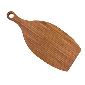เขียงไม้ไผ่ทรงกลม ขนาด 45x20x1.5 ซม. สำหรับใช้ในครัว - Product Image 1