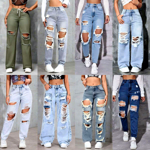 Jeans Baggy da Donna, <span class=keywords><strong>Pantaloni</strong></span> in Denim a Vita Alta e Gamba Dritta, Stile Y2K Streetwear, Oversize, Casual e Trendy - Product Image 1