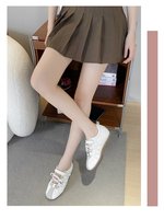 Baskets en PU gaufré à multiples sangles pour femme, style rétro décontracté, à lacets, semelle en caoutchouc, logo personnalisé, vente en gros OEM
