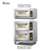 Four à pizza électrique multifonctionnel professionnel à double compartiment 220 V pour la cuisson du pain en restaurant – Offre spéciale