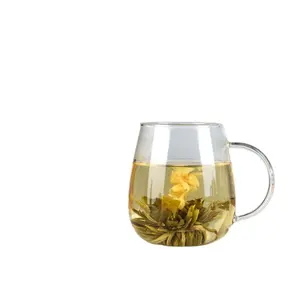 Sfera in fiore a base di ago d'argento di alta qualità tè bianco bellezza del sangue e cura della pelle tisana fatta a mano