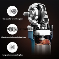 Deko — meuleuse d'angle électrique au Lithium sans balais 21V, Machine de découpe à polir et à éplucher, 125mm et haute puissance