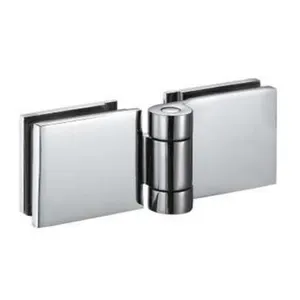 Ferragens do banheiro porta de vidro de bronze banhado 134*53mm vidro duplo à dobradiça de vidro