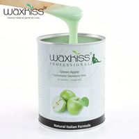 Waxkiss 800g naturel doux étain cire cire dépilatoire pour les jambes vert cheveux cire idéal pour les peaux sensibles