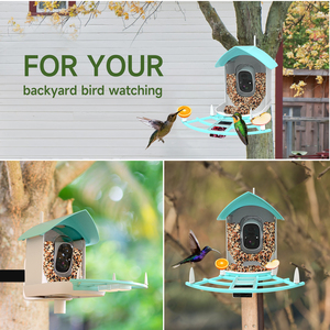 Mangeoire à <span class=keywords><strong>oiseaux</strong></span> intelligente de haute qualité avec reconnaissance AI Vision nocturne et stockage en nuage pour une utilisation en intérieur Compatible avec <span class=keywords><strong>les</strong></span> applications Vico Home - Product Image 2