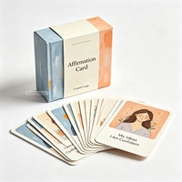Cartes d'affirmation positives pour la santé mentale et l'amour-propre, personnalisables avec logo, vente en gros, pour femmes, usage quotidien, fabrication OEM
