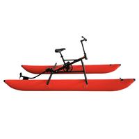 Vélo aquatique gonflable rond à 1 place avec cadre en aluminium, adapté aux eaux peu profondes, disponible auprès de l'usine Lumark en Chine, vente en gros directe.