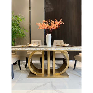 Tavolo da Pranzo Moderno di Design, Tavolo da Pranzo Economico, Tavolo da Pranzo Rettangolare Bianco - Product Image 6