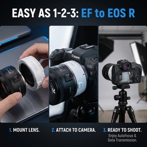 Adaptateur EF-EOS R Adaptateur de monture d'objectif autofocus pour appareil photo à monture RF EOS <span class=keywords><strong>RP</strong></span> R50 R5 R5II R6 <span class=keywords><strong>R7</strong></span> R8 R10 R100 Vente directe d'usine - Product Image 6
