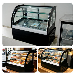 Vitrina Refrigerada para Pasteles de Sobremesa, Mini Exhibidor de Pasteles, Refrigerador para Tienda - Product Image 3