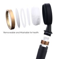 Accessoires de robinetterie de salle de bain en ABS, économiseur d'eau, finition chromée moderne puissante, élimination des substances nocives du chlore