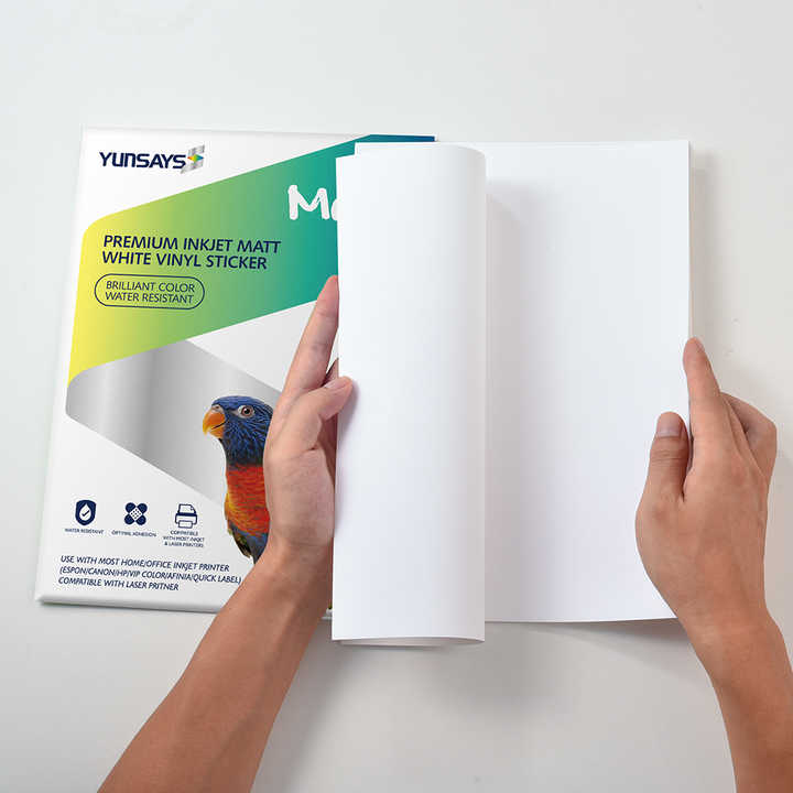 High-Accuracy A4 Size Water-based Digital Inkjet Label Single-Sided PP ...