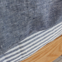 Parure de lit en lin français personnalisée, draps et housse de couette, 300 fils, qualité écologique, toutes saisons, fabriqué en Chine, vente en gros
