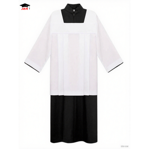 Su misura di alta qualità Unisex prete <span class=keywords><strong>adulto</strong></span> Costume abiti talare altare servitore talare con la cappa - Product Image 5