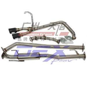 Cho TOYOTA FORTUNER 2016 + HKS catback thép không gỉ ống xả Muffler ổ cắm kép hệ thống sợi carbon - Product Image 2