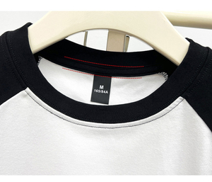 Summer Fallow 220gsm <strong>Cotton</strong> Fabric Slim Fit Raglon Crop Top <strong>for</strong> <strong>Women</strong> Wholesale Custom 92% <strong>Cotton</strong> 8% Spandex <strong>Women</strong> Y2k Baby Tees - Product Image 4