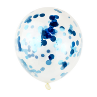 Ensemble de Ballons Transparents en Latex Transparents 12 "18" avec Glands Rose Bleu Blanc Or Rose Confettis Globos pour Décorations de Fête