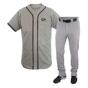 Customized Breathable Short Sleeve Sports Baseball Uniform for Men High Quality <b>Unique</b> Style - Product Image 1