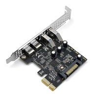 Kartu Ekspansi PCI-E ke USB 3.2 Gen1 5Gbps Metal & PCB dengan 2 Port USB 3.1 & 2 Port Tipe-C untuk Komputer Desktop (Tersedia)